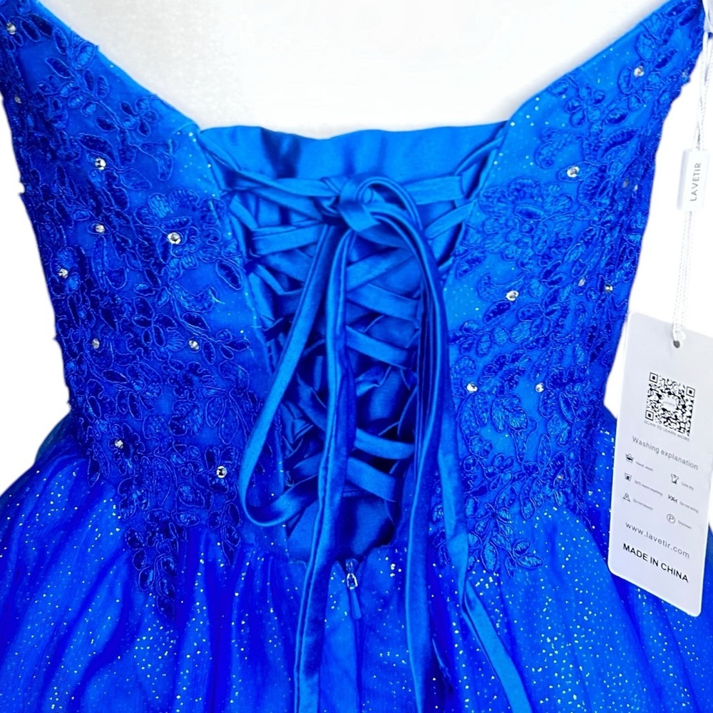 NEW Lavetir Fairycore Dress 8 Dance Sparkle Lace Up Tulle Cosplay Corset - Picture 9 of 16